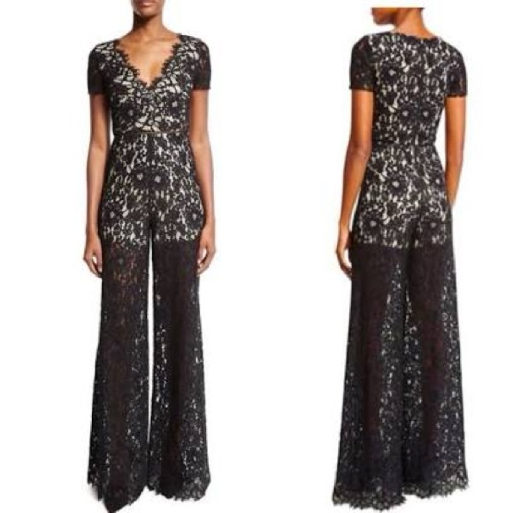 Alice + Olivia
Mariam V-Neck Wide-Leg Lace Jumpsuit (19)
